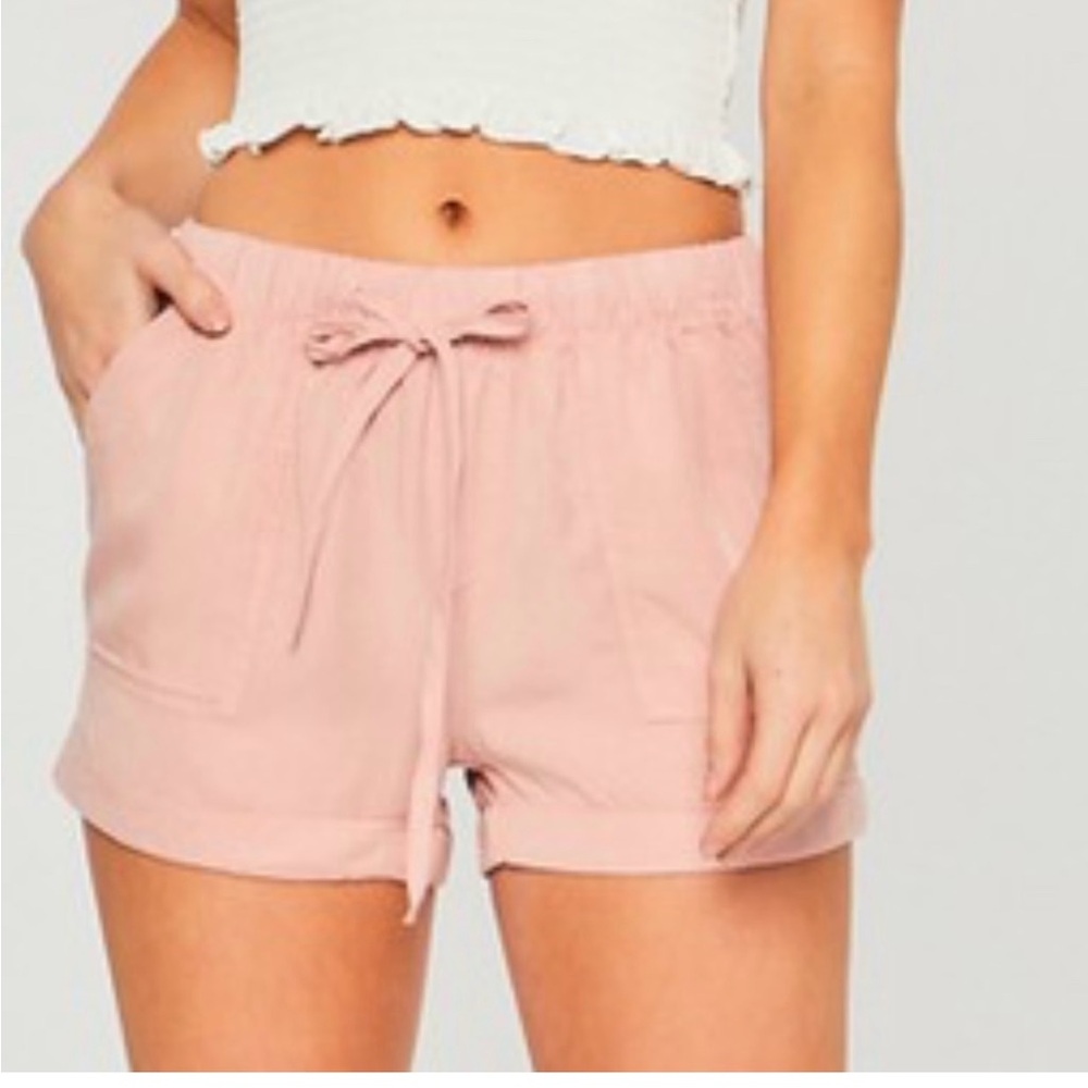 📏NWT Solid Pocket Cuff Hem Pockets Shorts